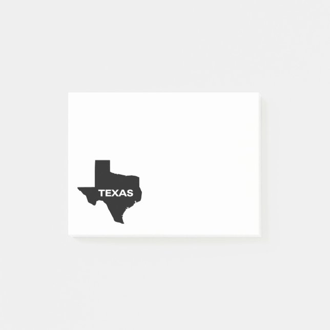 Karte von Texas Post-it Klebezettel (Vorderseite)