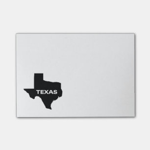 Karte von Texas Post-it Klebezettel