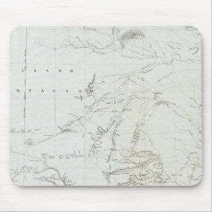 Karte von Texas und Teil von New Mexico Mousepad