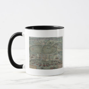 Karte von Tunis, von "Civitates Orbis Terrarum" Tasse
