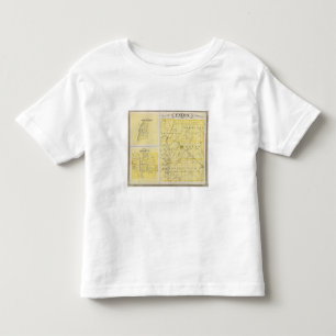 Karte von Union County mit Brownsville, Freiheit Kleinkind T-shirt