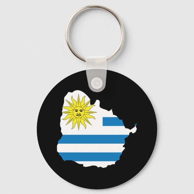 Karte von Uruguay Schlüsselanhänger (Vorderseite)