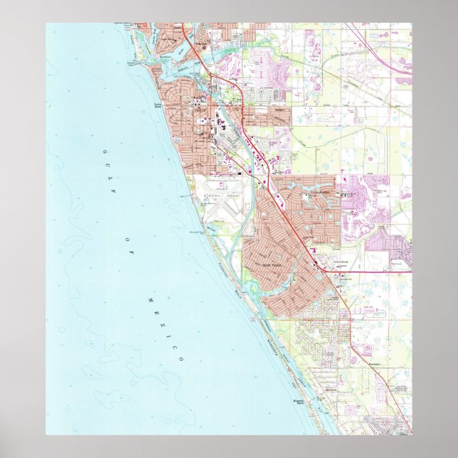 Karte von Venedig Florida (1973) Poster (Vorne)