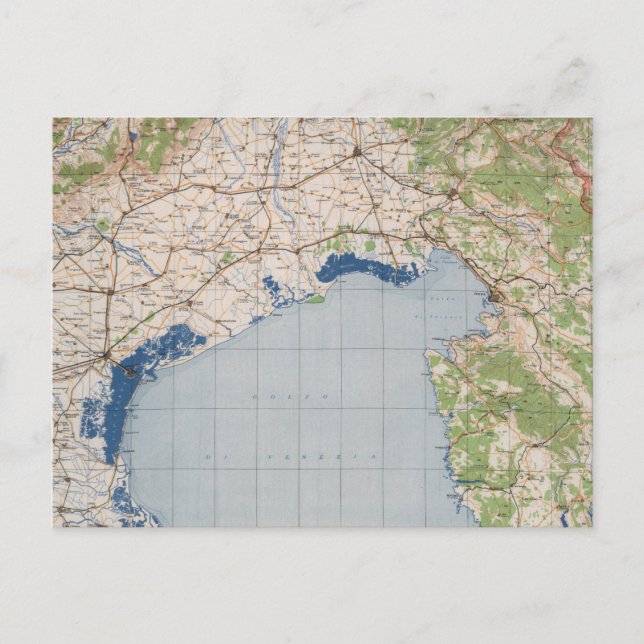 Karte von Venedig, Italien (Vorderseite)