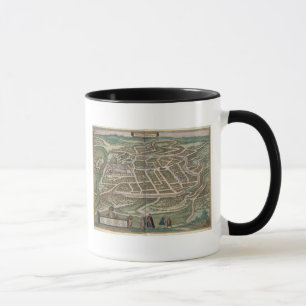 Karte von Vilnius, Litauen, von 'Civitates Orbis T Tasse