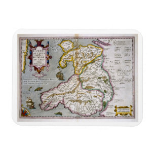 Karte von Wales, erschienenes c.1630 Magnet