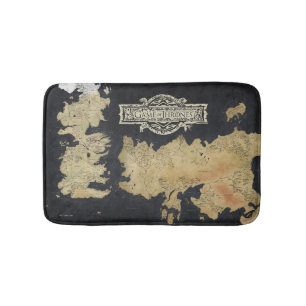 Karte von Westeros Badematte