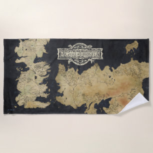 Karte von Westeros Strandtuch