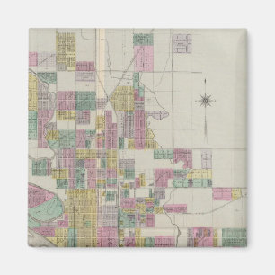 Karte von Wichita, Kansas Magnet