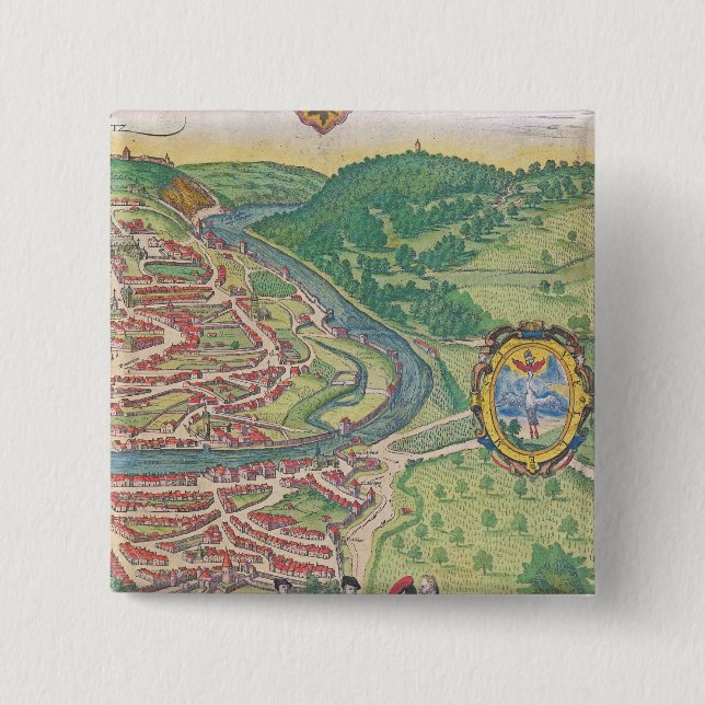 Karte von Wien Button (Vorderseite)