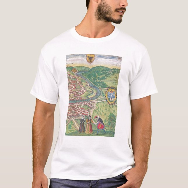 Karte von Wien T-Shirt (Vorderseite)