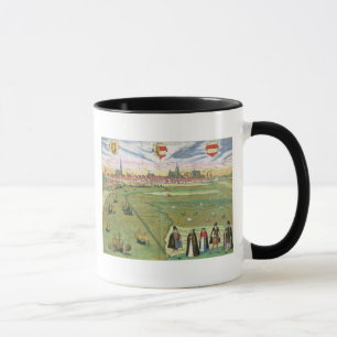 Karte von Wilnis, von "Civitates Orbis Terrarum" Tasse