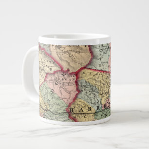 Karte von Winfield, West Virginia Jumbo-Tasse