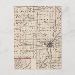 Karte von Winnebago Landkreis und Belvidere