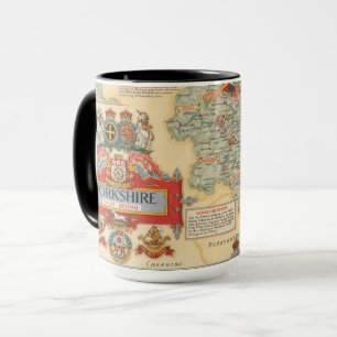 Karte von Yorkshire: Westreiten Tasse