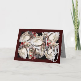 Karte, Weihnachten, Neujahr - Poinsettia Card Feiertagskarte