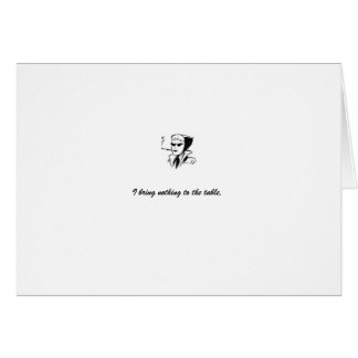 Karte: Weiß "ich hole nichts zum Tabelle "