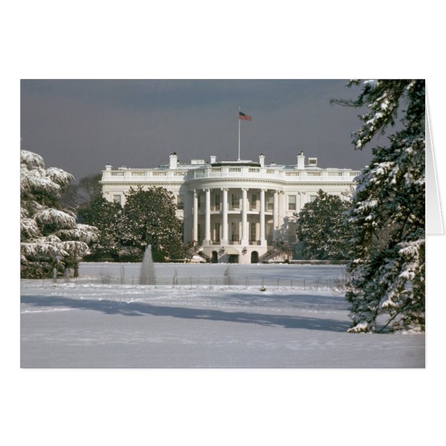 Karte / Winter im Weißen Haus (Vorderseite (Horizontal))
