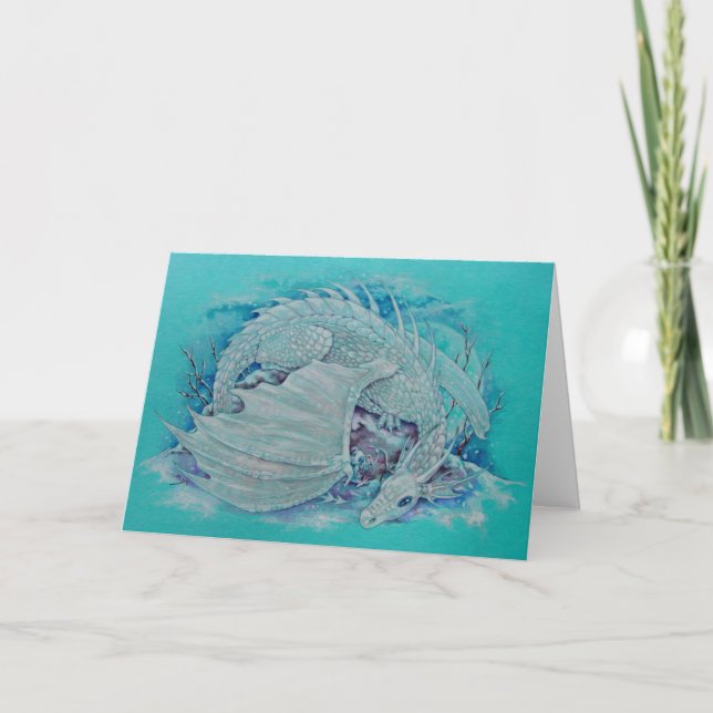 Karte - Winterdrache (Vorderseite)