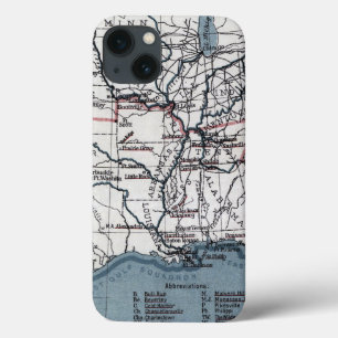 KARTE: ZIVILER KRIEG, 1861 Case-Mate iPhone HÜLLE