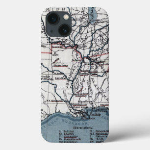 KARTE: ZIVILER KRIEG, 1861 iPhone 13 HÜLLE