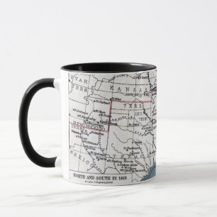 KARTE: ZIVILER KRIEG, 1861 TASSE