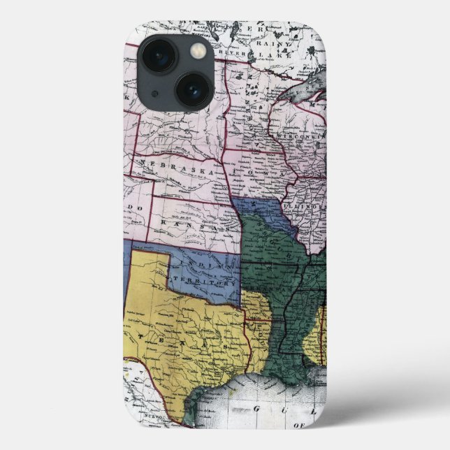 KARTE: ZIVILER Krieg, 1864 Case-Mate iPhone Hülle (Rückseite)