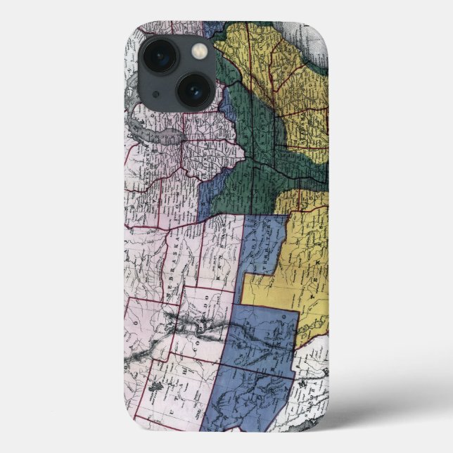 KARTE: ZIVILER Krieg, 1864 Case-Mate iPhone Hülle (Rückseite)
