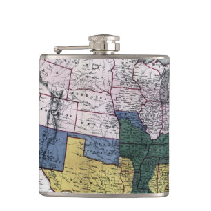 KARTE: ZIVILER KRIEG, 1864 FLACHMANN