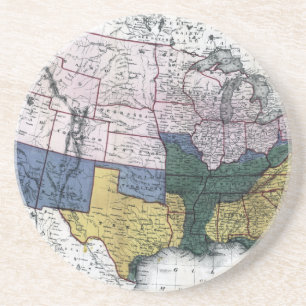 KARTE: ZIVILER KRIEG, 1864 GETRÄNKEUNTERSETZER