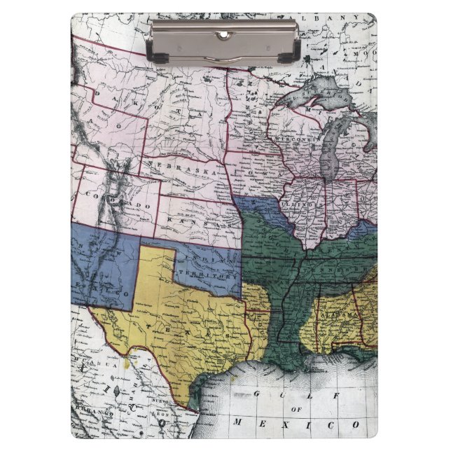 KARTE: ZIVILER KRIEG, 1864 KLEMMBRETT (Vorderseite)