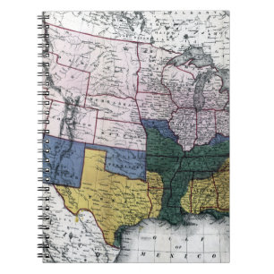 KARTE: ZIVILER KRIEG, 1864 NOTIZBLOCK