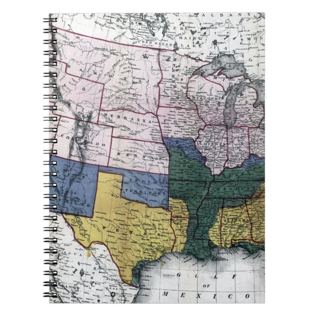 KARTE: ZIVILER KRIEG, 1864 NOTIZBLOCK (Vorderseite)