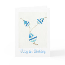 Karte zum 1. Geburtstag des Babys