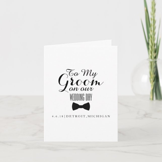 Karte | Zum Hochzeitstag (Vorderseite)