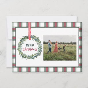 Karte zum personalisierten Foto Frohe Weihnachten
