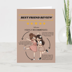 Karte zur Besprechung des besten Freundes