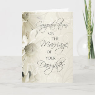 Karte zur Hochzeit der Braut für die Eltern