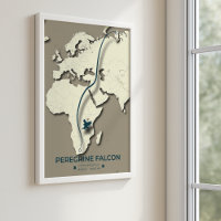 Karte zur Migration von Peregrine Falcon - Minimal
