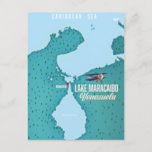 Karte zur Navigation am Maracaibo-See, Venezuela.
