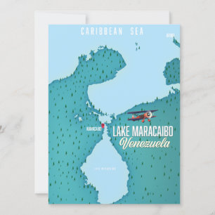 Karte zur Navigation am Maracaibo-See, Venezuela.