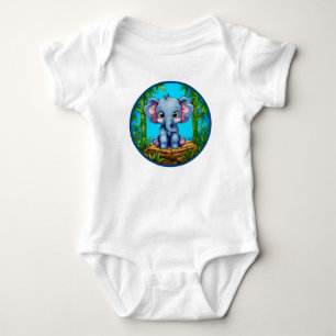 Karteelefant Baby Strampler