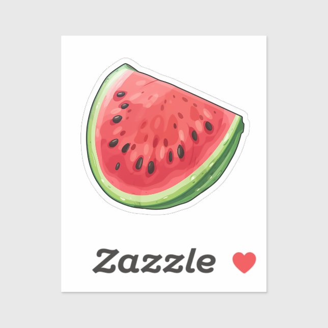 Karteik Melone Aufkleber (Blatt)