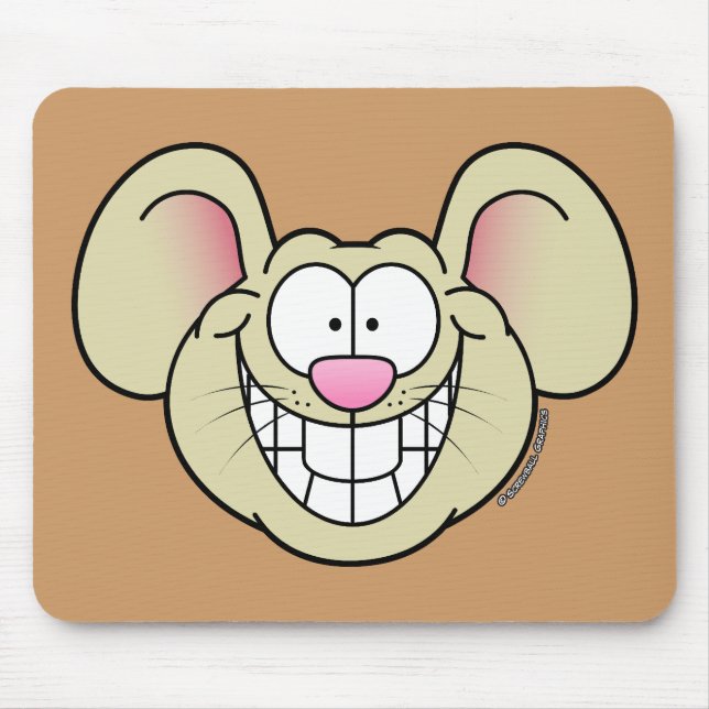 Karteikarten-Maus Mousepad (Vorne)