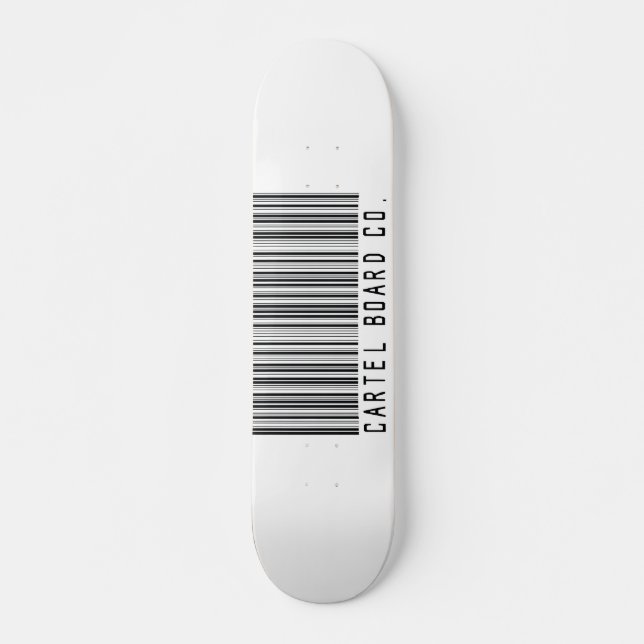 Kartell-Barcode-Skateboard Skateboard (Vorne)