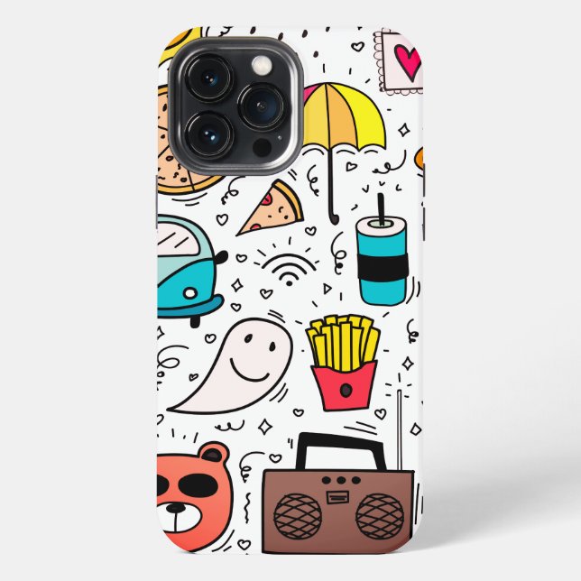 Karten-Abstrakte Kunst iPhone Hülle (Rückseite)