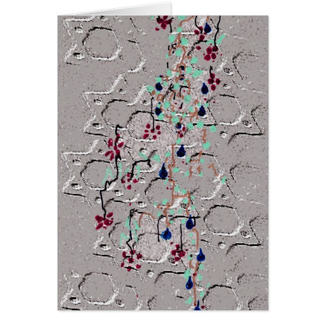 KARTEN-ALTE WAND MIT REBE (Vorne)