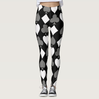Karten-Anzüge, einfarbig Leggings