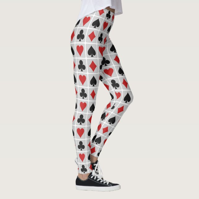 Karten-Anzugs-Leggings Leggings (Rechts)