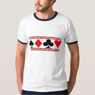 Karten-Anzugs-T-Shirt T-Shirt